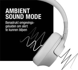 Fresh ‘n Rebel Clam Fuse – Draadloze Bluetooth Koptelefoon met Active Noise Cancelling - 45 uur Speelduur - Ice Grey — thumbnail 3