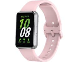 Strap-it Smartwatch siliconen bandje met gesp - geschikt voor Samsung Galaxy Fit 3 (roze)