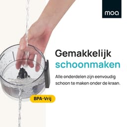 MOA Foodprocessor - 5-in-1 - Compacte 0,5L Keukenmachine - Zwart — thumbnail 4