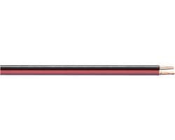 Luidspreker kabel (CCA) - 2x 2,50mm² / rood/zwart - 25 meter