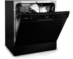 Klarstein Amazonia Mini vrijstaande vaatwasser - Tafelmodel afwasmachine - Met 8 couverts en 8 programma's - Led display - Aquastop - Zwart