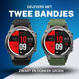 Cinturio Explorer Smartwatch - HD Scherm - Met twee bandjes - Voor heren en voor dames met bel functie hartslagmeter stopwatch whatsapp meldingen en veel sportfuncties etc.etc. Voor iOS en Android — thumbnail 3