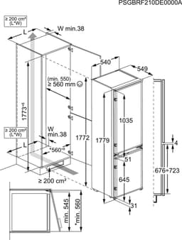AEG TSC5S181ES - Inbouw koel-vriescombinatie — thumbnail 4
