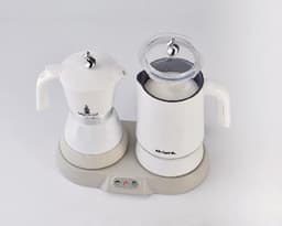 Ariete Percolator en Melkopschuimer - Italiaans koffiezetapparaat & Melkopschuimer - 20cl - 500W - Wit — thumbnail 2