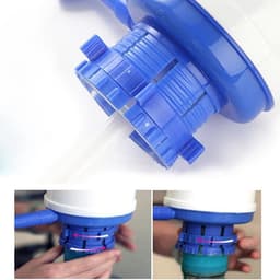 Let op type!! Middellange gebotteld drinkwater Hand druk druk pomp Dispenser Water druk apparaat — thumbnail 4