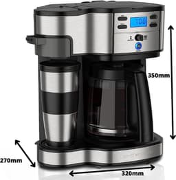 Koffiezetapparaat/ Met Dubbel Brouwsysteem/ Filterkoffiemachine /Tot 12 Kopjes Koffie — thumbnail 3