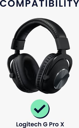 kwmobile microfoon voor gaming headset - geschikt voor Logitech G Pro X - 10 cm - In zwart — thumbnail 3