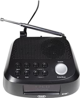 Trevi - Elektronische klokradio met digitale ontvager, DAB / DAB+, RC 80D4 DAB, zwart — thumbnail 2
