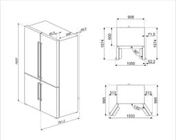 Smeg Koelvriescombi FQ60XDE |  | 8017709337698 — thumbnail 3