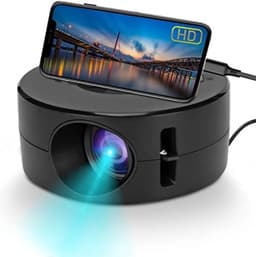 Mini Beamer - Schermresolutie van 1920x1080 - Projector - Mini Projector - HDMI - USB - Zwart - Smartphone - Draagbaar - Ingebouwde speaker — thumbnail 1