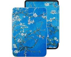 Lunso Geschikt voor Kobo Clara HD hoes (6 inch) - sleep cover - Van Gogh Amandelbloesem