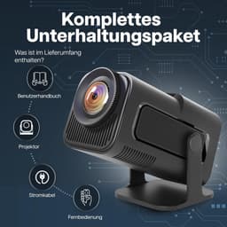 Kleine Mini Beamer met Korte Afstand - Draagbare Smart Projector voor Mobiele Telefoon met Android TV Beamer — thumbnail 4