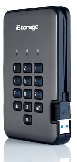 iStorage diskAshur PRO2 1000GB Zwart, Grafiet externe harde schijf — thumbnail 3
