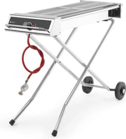 HENDI Krachtige roestvrijstalen barbecue – 7,5kW – inklapbaar en verrijdbaar – 1120x410x900 mm — thumbnail 1