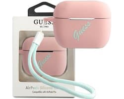 GUESS Vintage Siliconen AirPods Pro Case - Roze