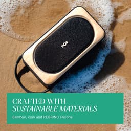 House of Marley Roots Solar bluetooth speaker - Draadloze compacte speaker - Ingebouwde Flesopener - Solar Powerbank - Waterproof - 19 uur Batterijduur - Gemaakt van Duurzame Materialen - Zwart — thumbnail 2