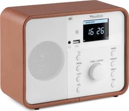 Internetradio - Audizio Nardo DAB+ / DAB radio met Bluetooth - Wekkerradio - Wit — thumbnail 1