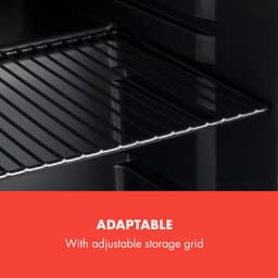 Klarstein PopLife Drankenkoeler - Minibar, Retro Koelkast, 0-10°C, slechts 39 dB, 48 L, milieuvriendelijk, dubbelwandige deur, retro design, rood — thumbnail 6