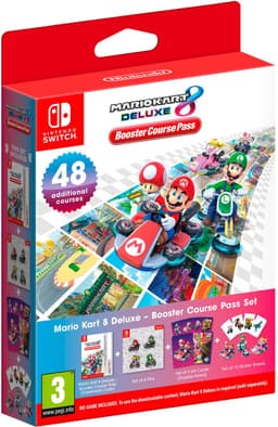 Nintendo Mario Kart 8 Deluxe – Booster Course Pass, Downloadable Content (DLC) voor videogames, Nintendo Switch, Mario Kart 8 Deluxe, Duits, Nederlands, Engels, Spaans, Frans, Italiaans, Japans, Portugees, Russisch, E (Iedereen), 06/10/2023 — thumbnail 1