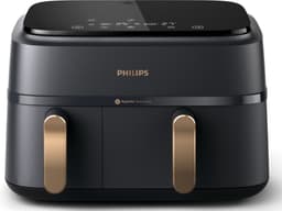 Philips NA352/04 3000-serie Airfryer met dubbele mand - 9 liter capaciteit - 2750 W - 2 onafhankelijke lades - Rapid Air Plus-technologie - Touchscreen-display — thumbnail 1