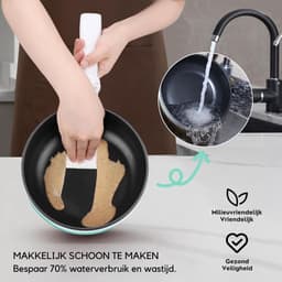 Hotpot Electrisch Chinees – Kaasfondue Pan Elektrische Multipan – Multifunctioneel 1.7L - Chinese Fondue 200/600Watt – Saute Pan – Friteuse – Hete Pan- Stomer – Langzame Kookplaat – Gemakkelijk Schoon te Maken - Blauw — thumbnail 7