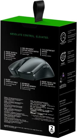 Razer Viper 8KHz - Tweehandige Bedrade Gaming Muis - 20.000 DPI - Optisch - Zwart — thumbnail 4