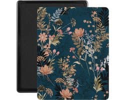 Lunso - Geschikt voor Kobo Aura edition 1 (6 inch) - Vegan saffiano leren sleepcover hoes - Urban Park