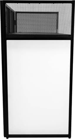 DJ Booth Meubel - 105 x 57 x 113.5 cm - Opvouwbaar Draagtas - Stretch Panelen Zwart/Wit — thumbnail 5