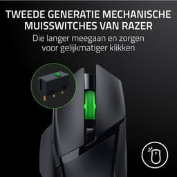 Razer Basilisk V3 X HyperSpeed - Draadloze Gaming Muis - Ergonomisch - RGB - 18.000 DPI - Zwart — thumbnail 4