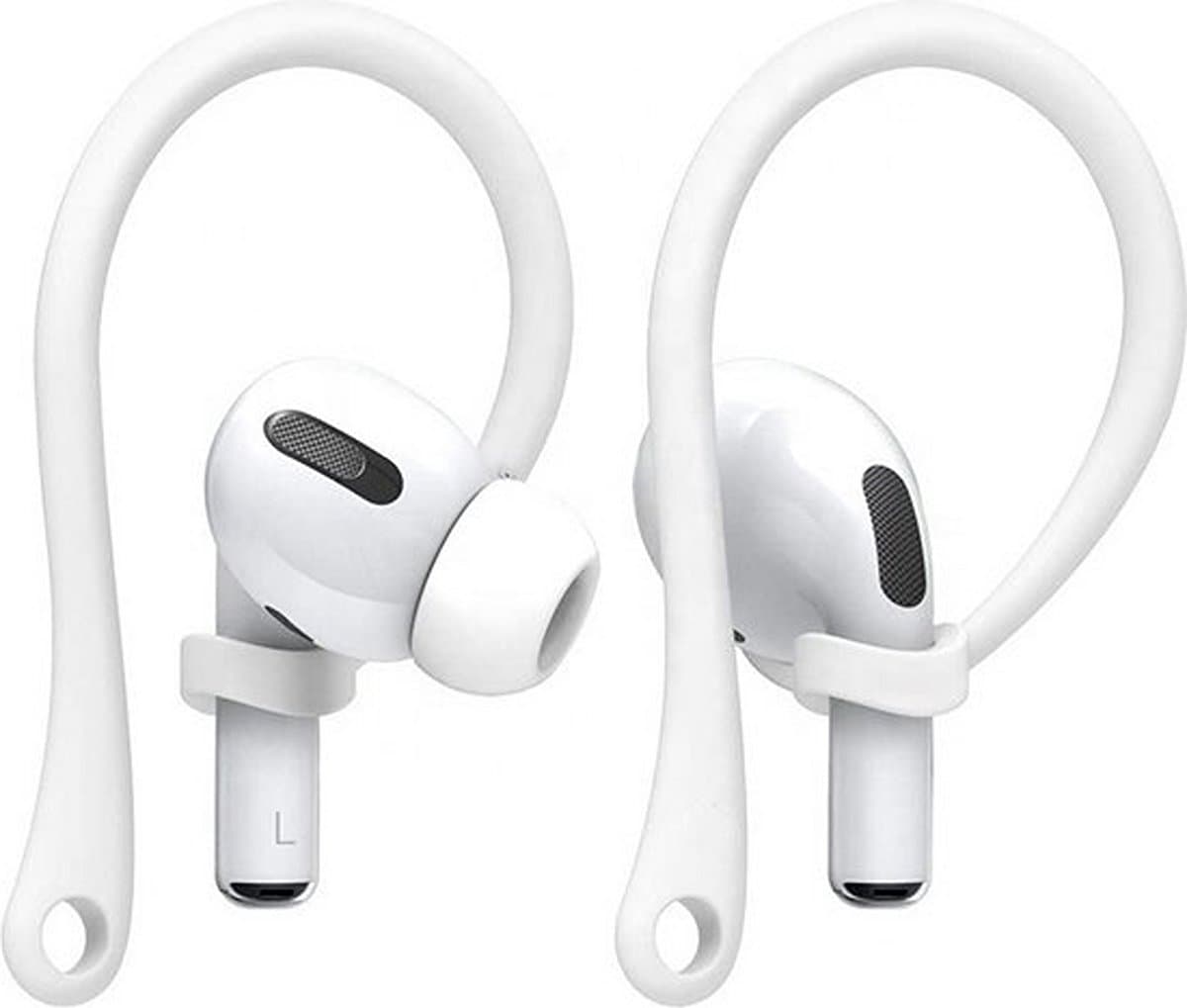 Knaak Sport Hook geschikt voor Airpods Pro/3 - Oorhaken - Siliconen - 1 paar - Wit - Veilig Sporten — afbeelding 1