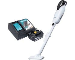 Makita DCL 281 FRG1W accu stofzuiger 18 V wit borstelloos + 1x oplaadbare accu 6.0 Ah + lader