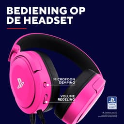 Trust GXT498R Forta - Bedrade Gaming Headset - Licensed voor PS5 - Rose — thumbnail 3