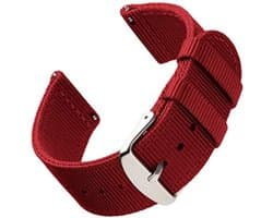 Vervangende Quick Release Horlogebanden van Hoogwaardig Nylon voor Dames en Heren, Horloges en Smartwatches | Meerdere Kleuren, 18mm, 20mm, 22mm