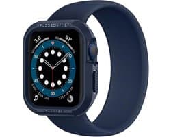 Spigen Rugged Armor™ Case voor de Apple Watch Series 4-6 / SE - 44 mm - Blauw