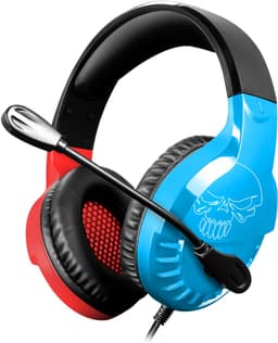Spirit of Gamer Headset – Kinder Koptelefoon - Koptelefoon - Microfoon – Geschikt Voor Headset Nintendo Switch/PS5/PS4/Xbox Series X/S/Xbox One/Pc – Ruisonderdrukkende Microfoon – Verstelbare hoofdband – Helder geluid – Blauw/Rood/Zwart — thumbnail 1