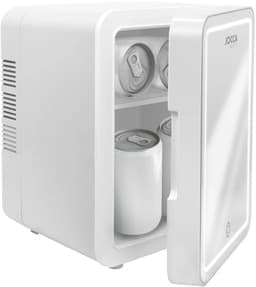 Mini Koelkast met LED-Spiegel – Koud & Warm - Verwijderbare Plank – 4L Capaciteit, 3 Lichtintensiteiten - Wit — thumbnail 1