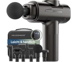 Massagepistool met 6 massagekoppen en 30 snelheden - Spiermassageapparaat met USB-C en LCD touchscreen