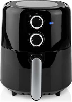 Nedis Airfryer – 3L – Heteluchtfriteuse – Gezond Frituren – Tijdschakelaar – Analoog – Compact – Zwart — thumbnail 1