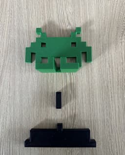 Space Invaders Hoofdtelefoonhouder Spaceship ad-on - muurbevestiging - wandbevestiging - Zwart — thumbnail 2