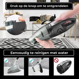 Kruimeldief - Kruimeldief snoerloos - Handstofzuiger met 4 opzetstukken - Met 2 HEPA filters - Zedar S300 — thumbnail 3