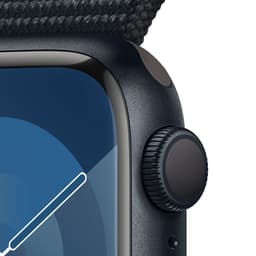 Apple Watch Series 9 - GPS + Cellular - 41mm - Midnight Aluminium Case with Midnight Sport Loop — thumbnail 3