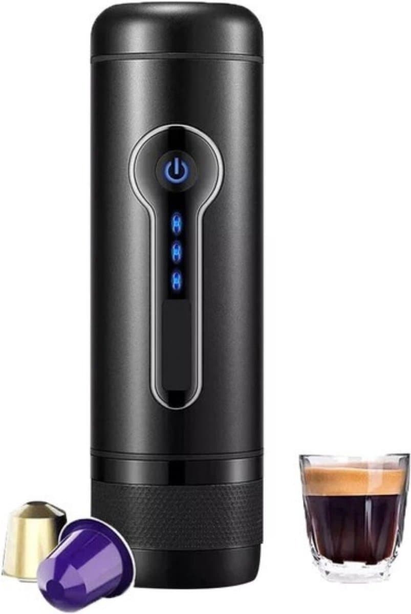 Happyment Compacte Draagbare Koffie Machine Draadloos - Hoge Kwaliteit Espresso Machine Oplaadbaar - Mini Koffie Zet Apparaat - Portable Coffee Maker - Koffie Cubs - Filterkoffie — afbeelding 1