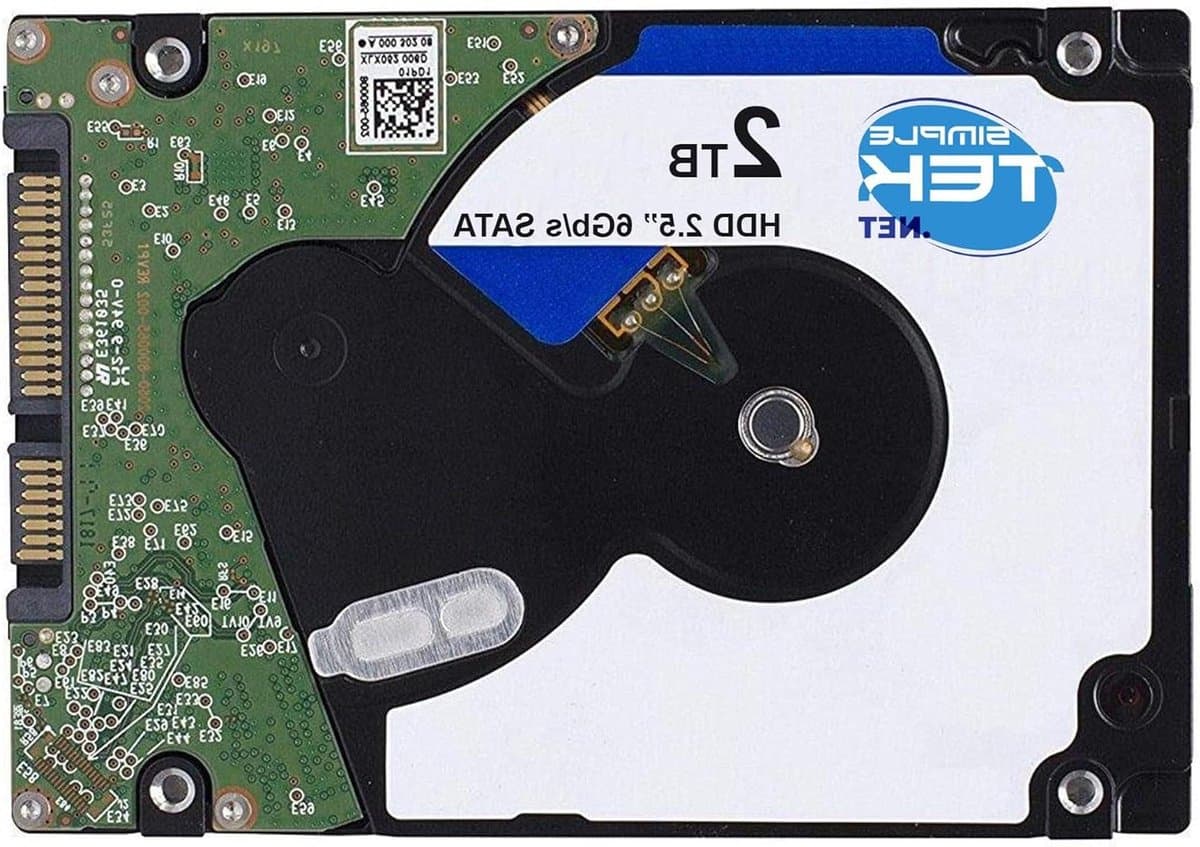 Interne Harde Schijf - Opslagstation HDD - Extra Gegevensopslag - Dun Profiel 7mm - 2TB - Zilver — afbeelding 1