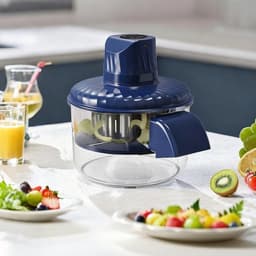 Automatische Schilmachine - Keukenhulp - Groente Fruit - Draadloos Draagbaar - Grote Capaciteit - Wit — thumbnail 3