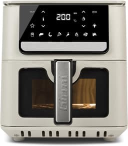 Luchtfriteuse - Airfryer - Gezond Koken - 8 Programma's - 65 Liter - Zwart — thumbnail 5