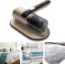 Matras Stofzuiger - Handstofzuiger Draadloos - Hygiënisch Slapen - Krachtig 10 kPa Zuigen - Compact Ontwerp - Goud — thumbnail 4