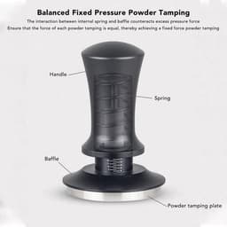 Koffie Distribution Tool - Espresso WDT - Perfect Koffie Zetten - Constante Druk - 58mm - Zilver — thumbnail 5