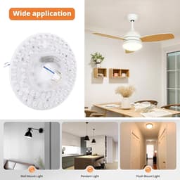 Dailygoods - LED Plafondventilator Lichtkit met Geheugenfunctie en Dimbaarheid — thumbnail 1