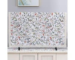 TV beschermhoes - Scherm stofkap - TV decoreren - Delicaat kantpatroon - Tot 65 inch - Stijl A