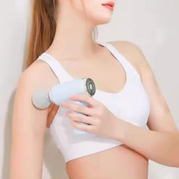 Massage Gun - Massage Tool - Spierherstel - 6 Snelheden - 20 x 19 x 6 cm - Wit — thumbnail 4